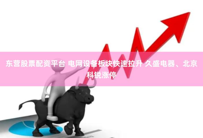 东营股票配资平台 电网设备板块快速拉升 久盛电器、北京科锐涨停